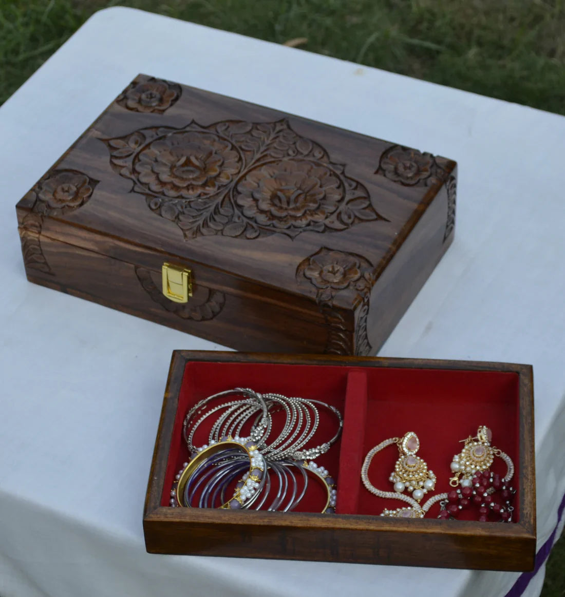 Wooden Jewelry Box for Women